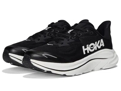 Hoka Clifton 10 (big Kid) Kids Shoes Black/white : 3.5 Big Kid M, Textile