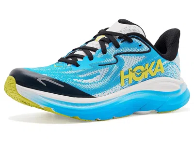 Hoka Clifton 10 (big Kid) Kids Shoes Frost/black: 6 Big Kid M In White