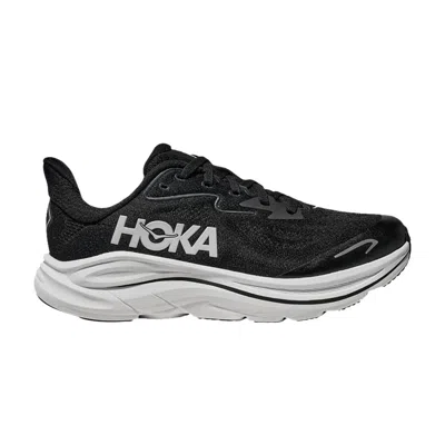 Pre-owned Hoka Clifton 10 Big Kids 'black White' | Kid's Size 5.5