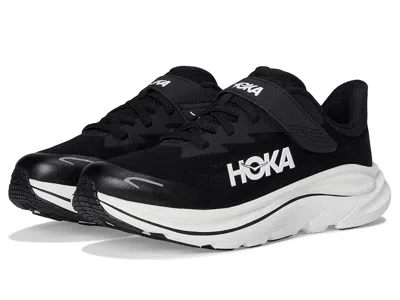 Hoka Clifton 10 Kids Shoes Black/white : 13 Little Kid M, Textile