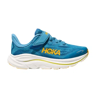 Pre-owned Hoka Clifton 10 Little Kids 'alpine Blue Foggy Night' | Kid's Size 1.5