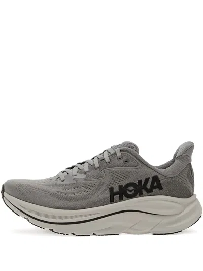 Hoka Clifton 10 Low-top Sneakers In Gray