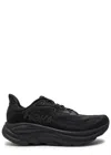 Hoka Clifton 10 Mesh-knit Sneakers In Black