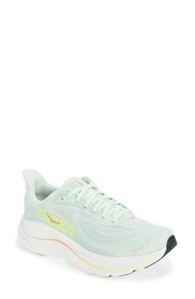 Hoka Clifton 10 Running Shoe In Green