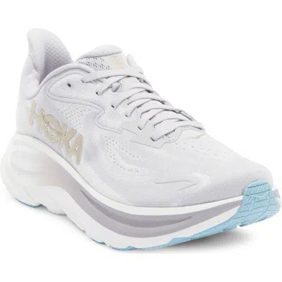 Hoka Clifton 10 Running Shoe In Silver