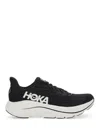 Hoka Clifton 10 Rubber-trimmed Jacquard Running Sneakers In Black