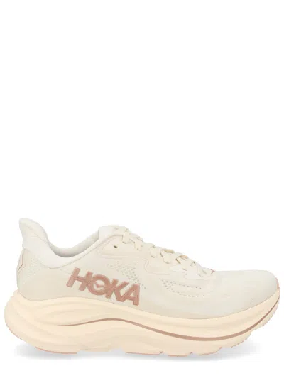Hoka Clifton 10 Logo Sneakers In Neutral