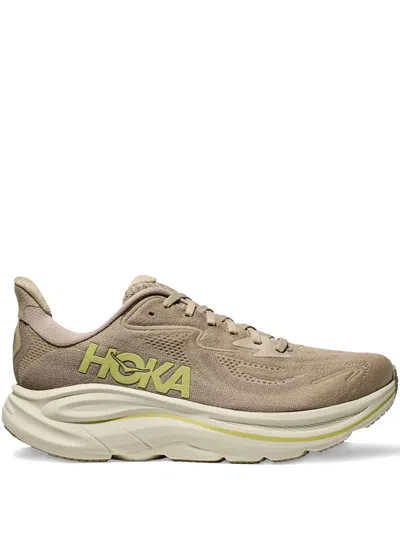 Hoka Mens  Clifton 10 In Raw Linen/stone