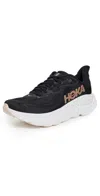 Hoka One One Rincon 4 1155130-bblc Sneaker Mens Black Lace Up Road Running Shoes In Black