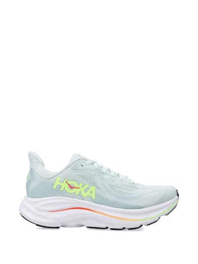 Hoka One One Light Green Clifton 10 Sneakers In Multi