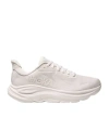 Hoka Streamlined White Sneakers With Cushioned Sole In White/white