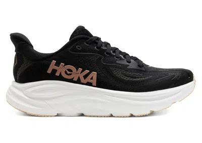 Pre-owned Hoka Clifton 10 (women's) Sneakers In Black/rose Gold In Multi