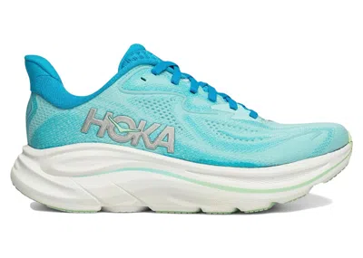 Pre-owned Hoka Clifton 10 (women's) Sneakers In Skyward Blue/cielo Blue