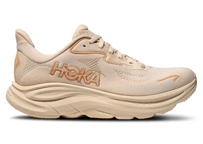 Pre-owned Hoka Clifton 10 (women's) Sneakers In Vanilla/birch In Brown