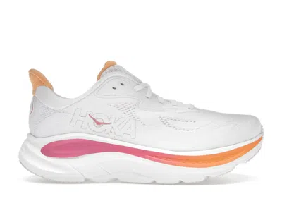 Pre-owned Hoka Clifton 10 (women's) Sneakers In White/electric Rose In Multi