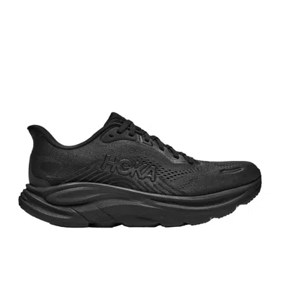 Hoka Clifton 11 Rubber And Mesh Running Sneakers In Black