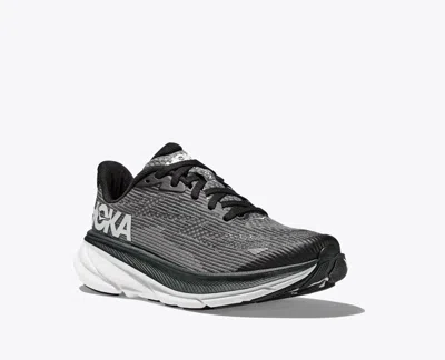 Hoka Clifton 1131170-bwht Kids Md Black White Running Shoes Ham634