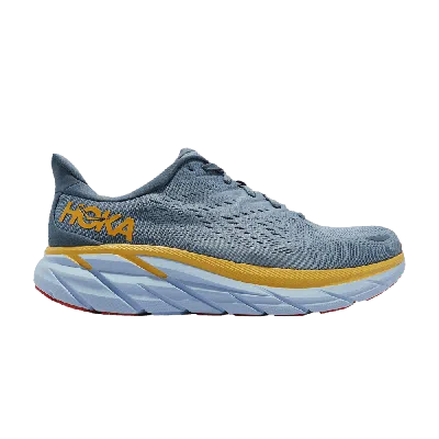 Pre-owned Hoka Clifton 8 2e Wide 'goblin Blue Mountain Spring'