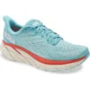 Hoka Women's Clifton 8 Running Shoes - Wide Width In Aquarelle/eggshell Blue In Aquarelle/eggshell Blue