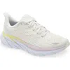 Hoka Clifton 8 Running Shoe In Blanc De Blanc/bright White