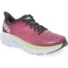 Hoka Clifton 8 Running Shoe In Blue Graphite/ibis Rose