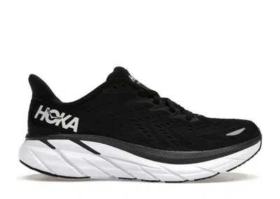 Pre-owned Hoka Clifton 8 (women's) Sneakers In Black/white In Multi