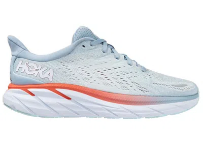Pre-owned Hoka Clifton 8 (women's) Sneakers In Blue Fog/plein Air