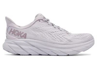 Pre-owned Hoka Clifton 8 (women's) Sneakers In Lilac Marble/elderberry