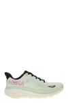 Hoka Low Top Sneakers With Mesh Upper And Rubber Outsole In Water Green