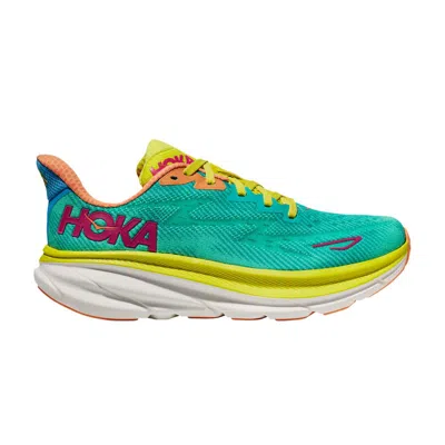Pre-owned Hoka Clifton 9 2e Wide 'ceramic Evening Primrose' In Blue
