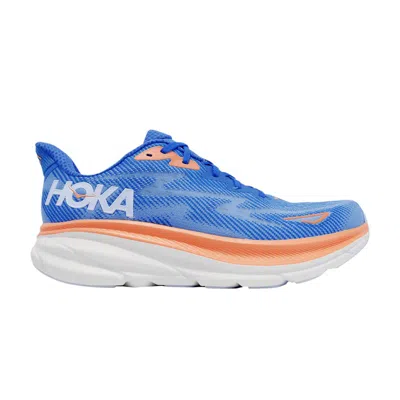 Pre-owned Hoka Clifton 9 2e Wide 'coastal Sky All Aboard' In Blue