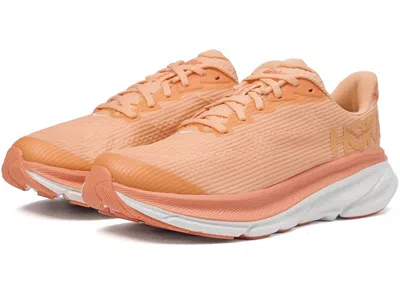 Hoka Clifton 9 (big Kid) Kids Shoes Cantaloupe/white : 6.5 Big Kid M, Rubber/textile