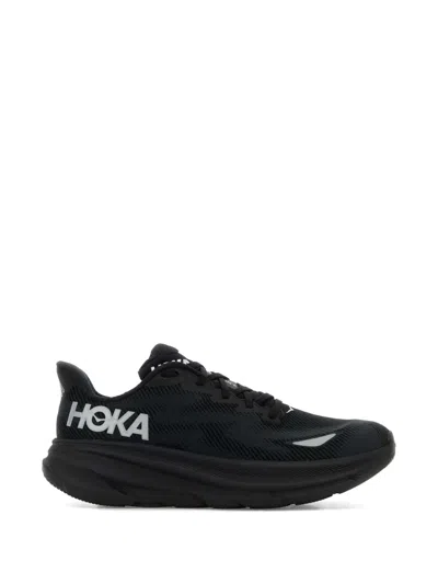 Hoka Waterproof Gore-tex Clifton 9 Sneaker For Men In Black