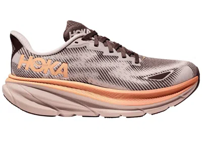 Pre-owned Hoka Clifton 9 Goretex (women's) Sneakers In Cosmic Pearl/smoky Quartz In Multi