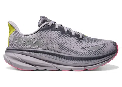Pre-owned Hoka Clifton 9 Goretex (women's) Sneakers In Grey Skies/foggy Grey