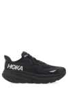 Hoka Streamlined Black Sneakers With Cushioned Sole And Reflective Details In Black