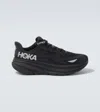 Hoka Clifton 9 Rubber-trimmed Recycled-gore-tex Invisible Fit Sneakers In Black