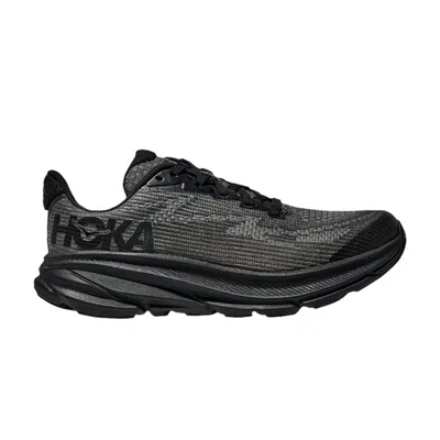 Pre-owned Hoka Clifton 9 Kids 'carbon Black' | Kid's Size 7