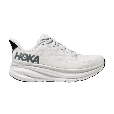 Pre-owned Hoka Clifton 9 'nimbus Cloud Steel Wool' | White | Men's Size 15