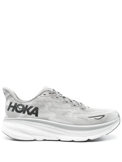 HOKA CLIFTON 9 RIBBED SNEAKERS