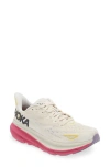 Hoka Clifton 9 Running Shoe In Eggnog/blanc De Blanc