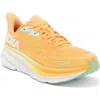 Hoka Clifton 9 Running Shoe In Gold