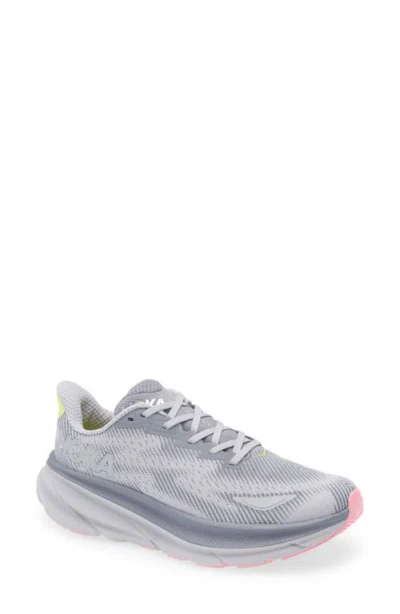Hoka Clifton 9 Running Shoe In Gray