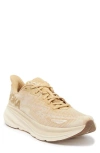 Hoka Clifton 9 Running Shoe In Wheat Shifting Sand