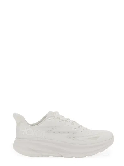 Hoka Clifton 9 Sneaker In Bianco