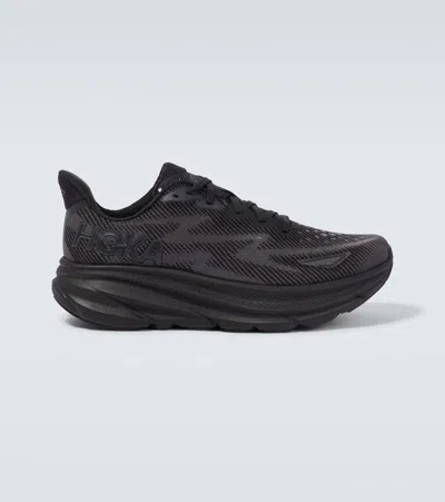 Hoka Clifton 9 Running Shoe In Black