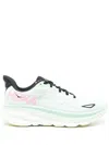 Hoka Low Top Sneakers With Mesh Upper And Rubber Outsole In Green