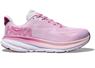 Pre-owned Hoka Clifton 9 Sneakers In Starlight Glow/wildflower