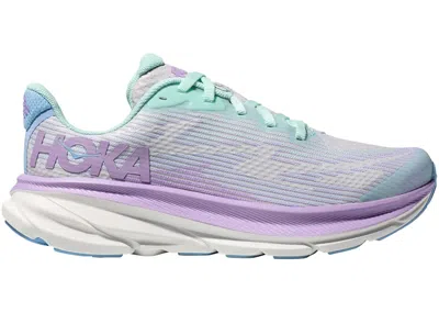 Pre-owned Hoka Clifton 9 Sneakers In Sunlit Ocean/lilac Mist