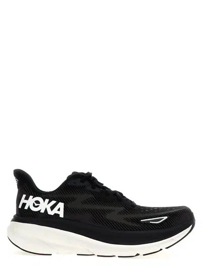 Hoka Clifton 9 Sneakers In Black
